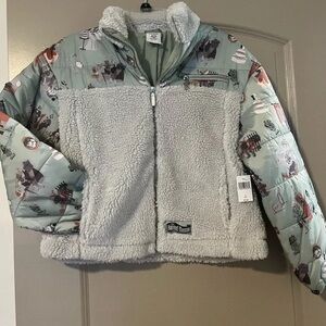 The Hundreds Kids Mint and Gray Puffer Jacket